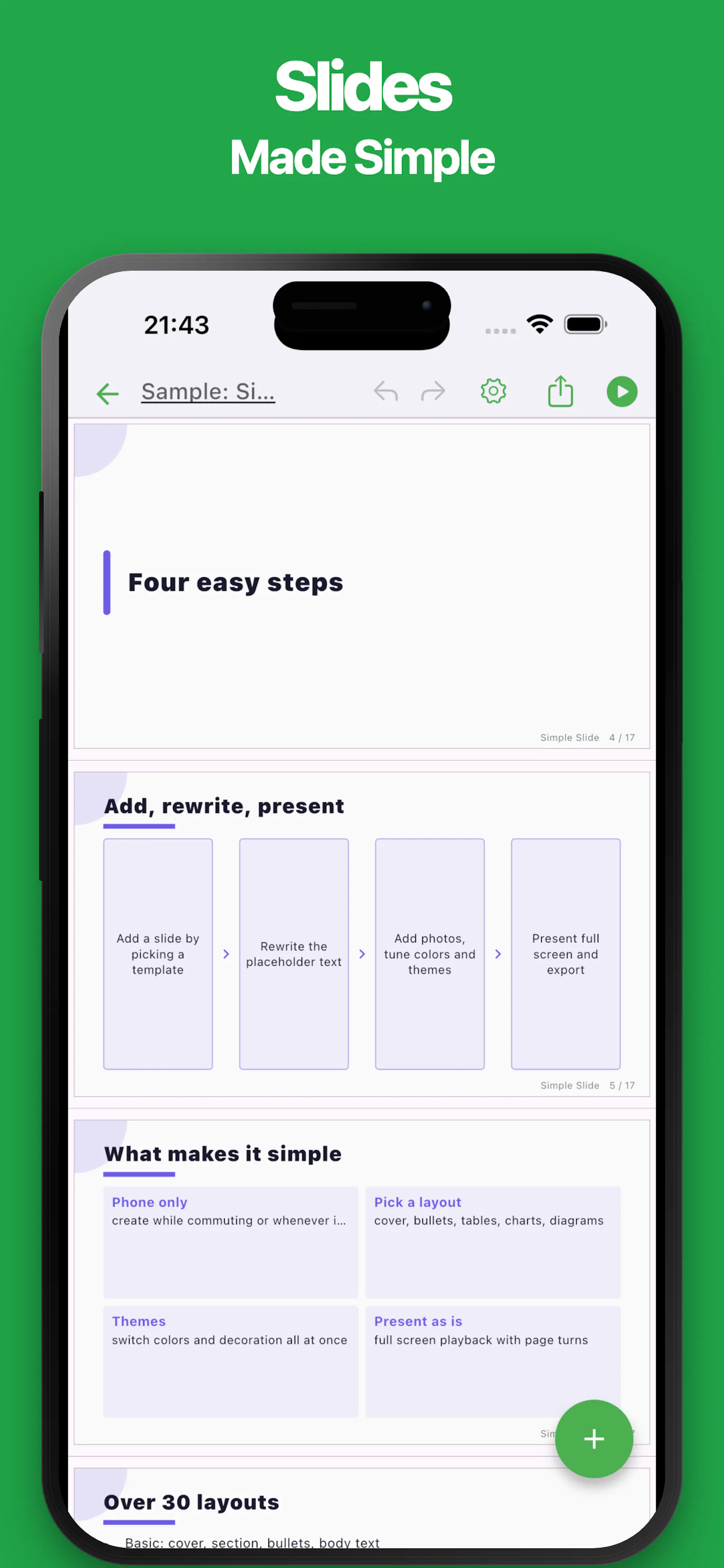 Simple Slide – Mobile Slide Maker screenshot 1
