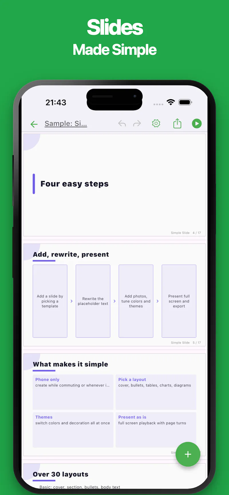 Simple Slide – Mobile Slide Maker screenshot 1