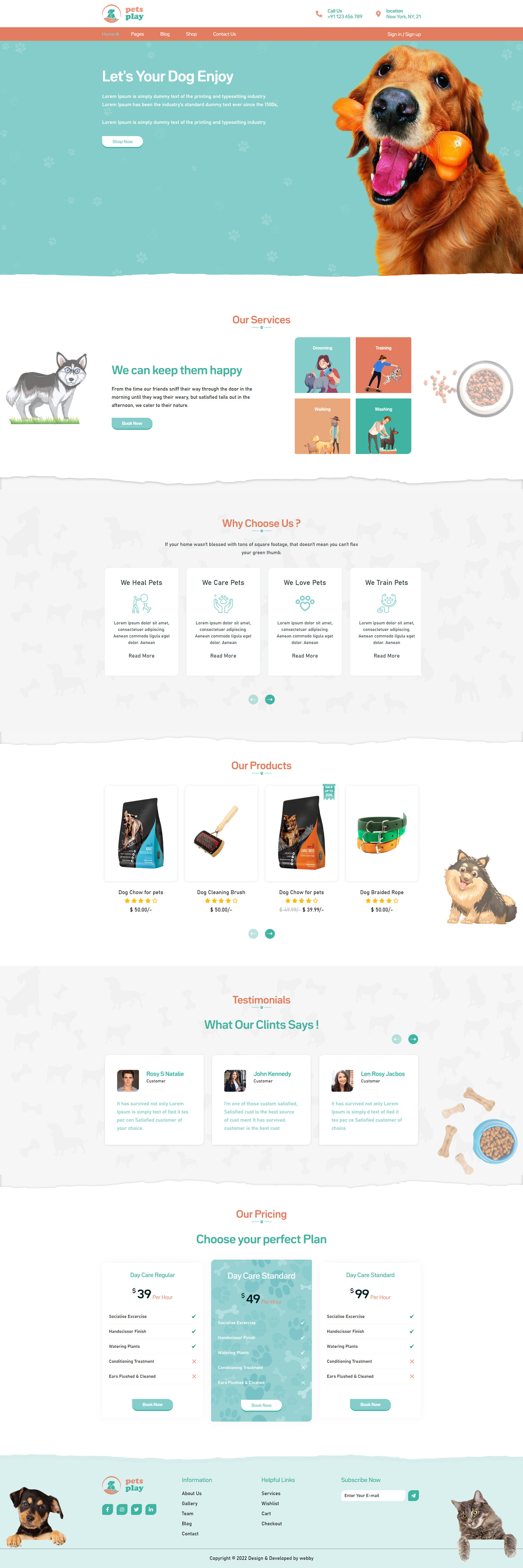 Pet Shop Website Template gallery image