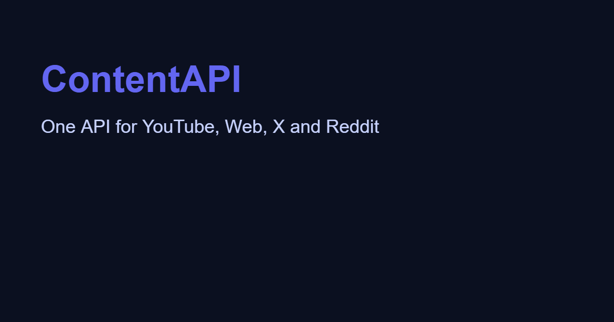 ContentAPI - Screenshot 2 showing product features and functionality