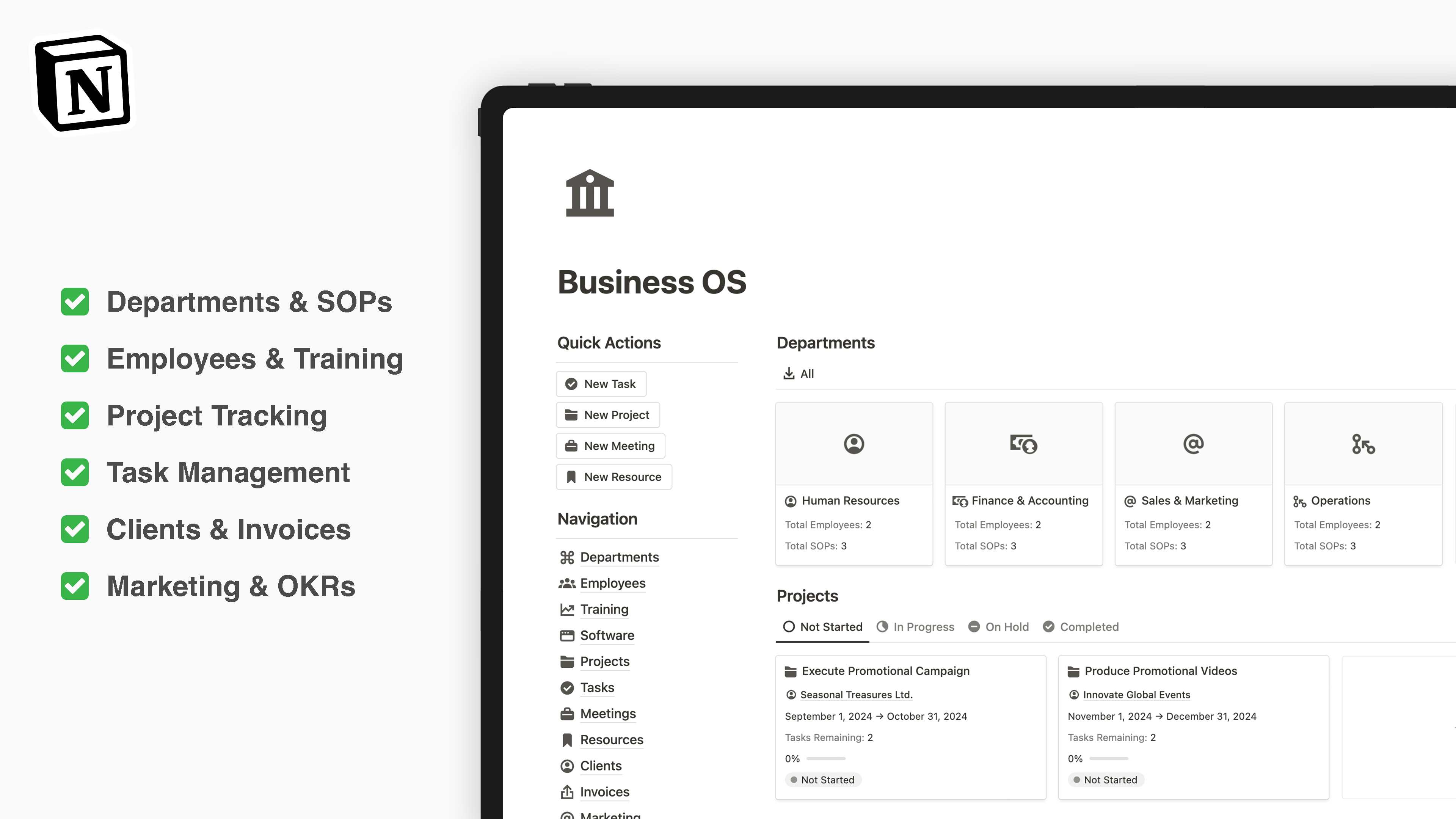 Notion Business OS gallery image