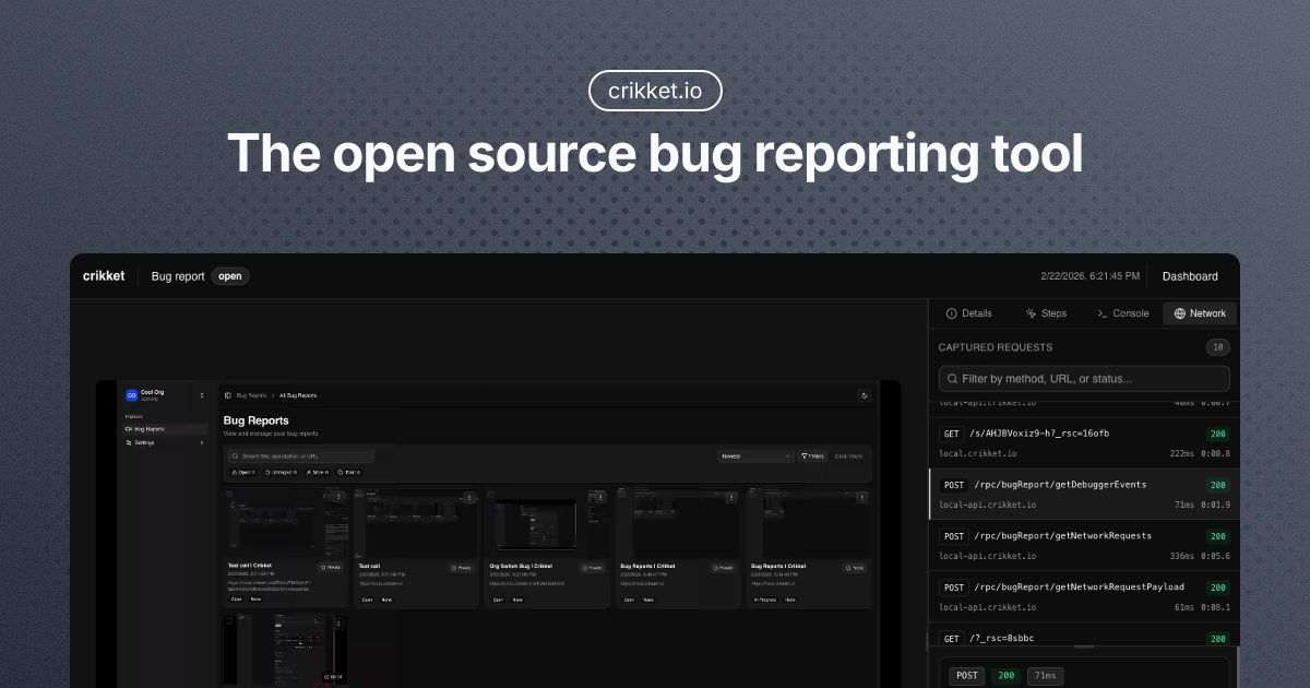 Crikket - Main product screenshot demonstrating key features and user interface
