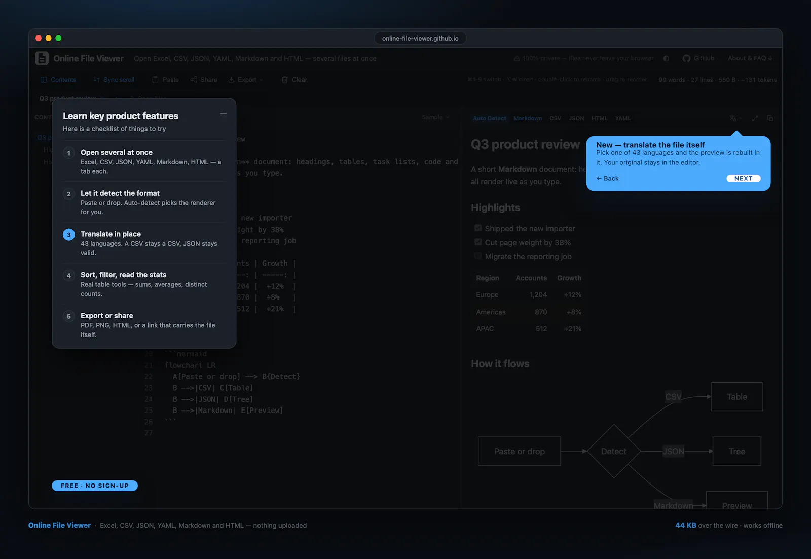 Online File Viewer screenshot 2