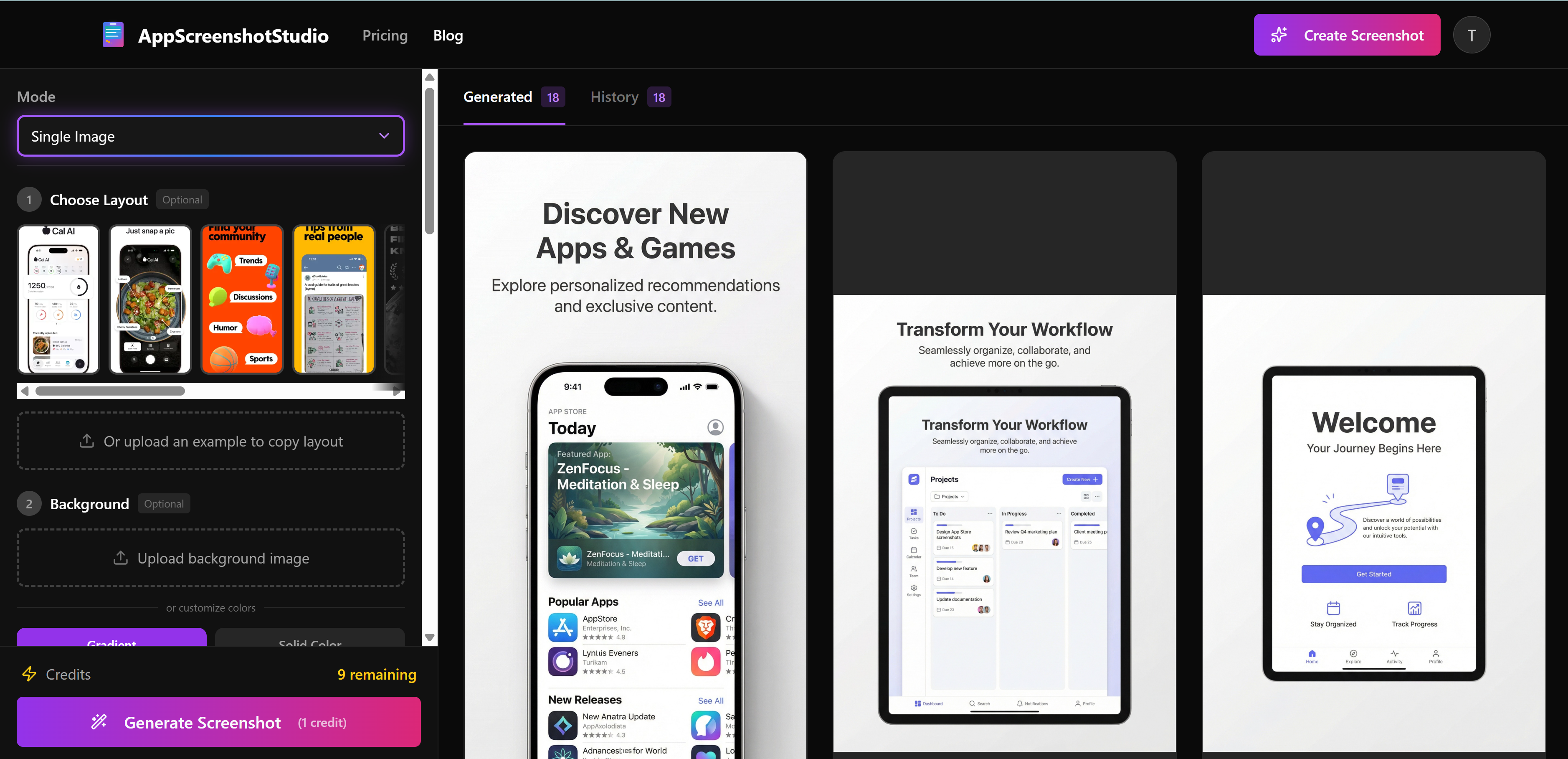 AppScreenshotStudio - Screenshot 2 showing product features and functionality