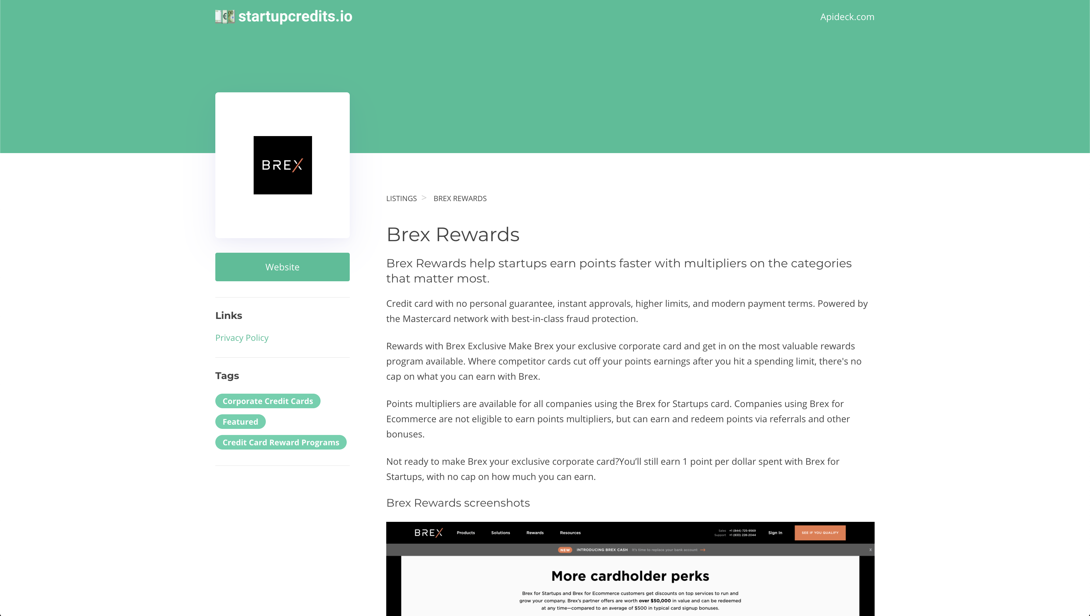 startupcredits.io gallery image