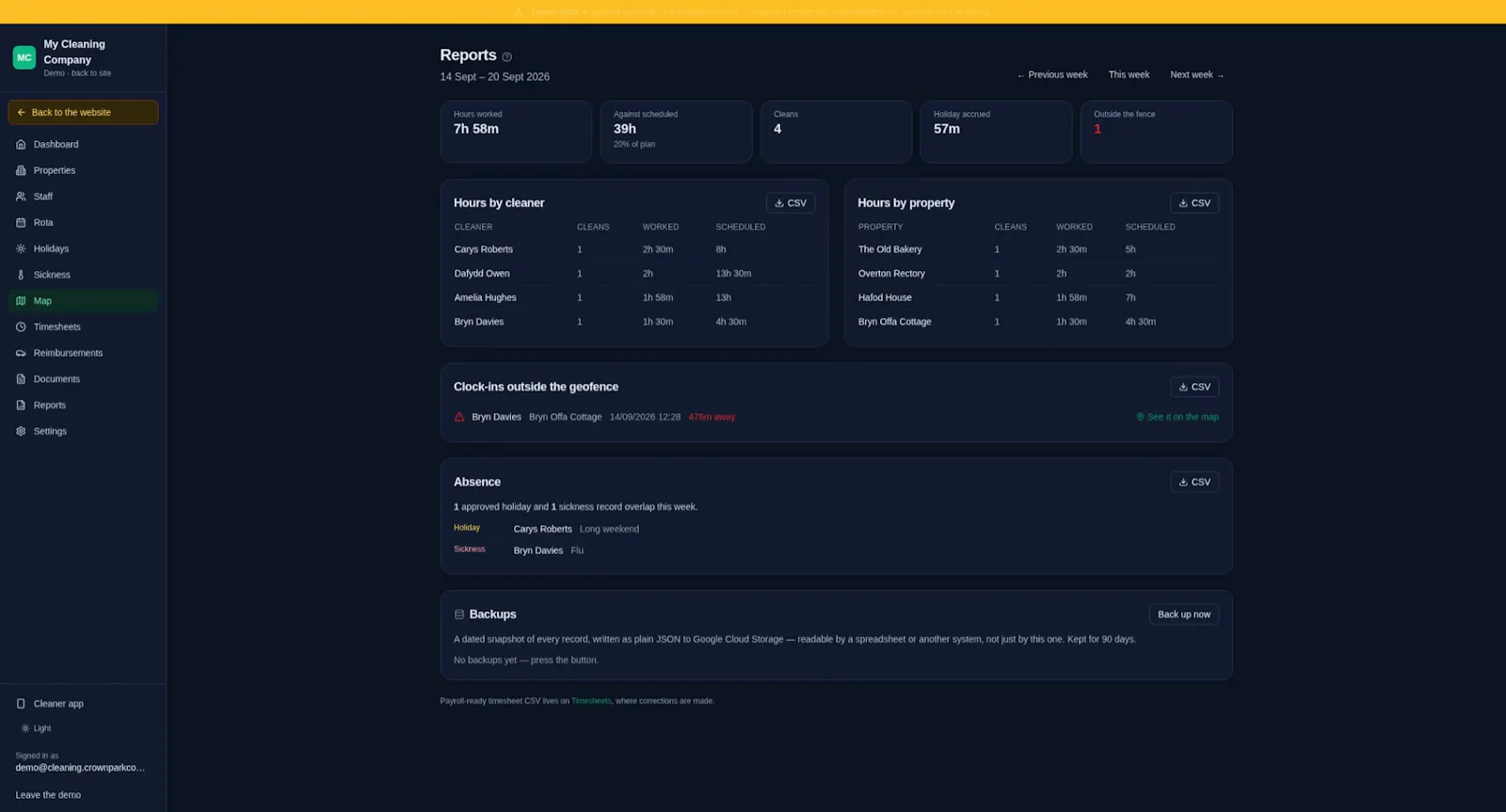 My Cleaning Company screenshot 4