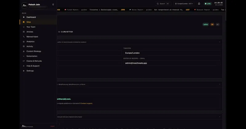Mastheads screenshot 12