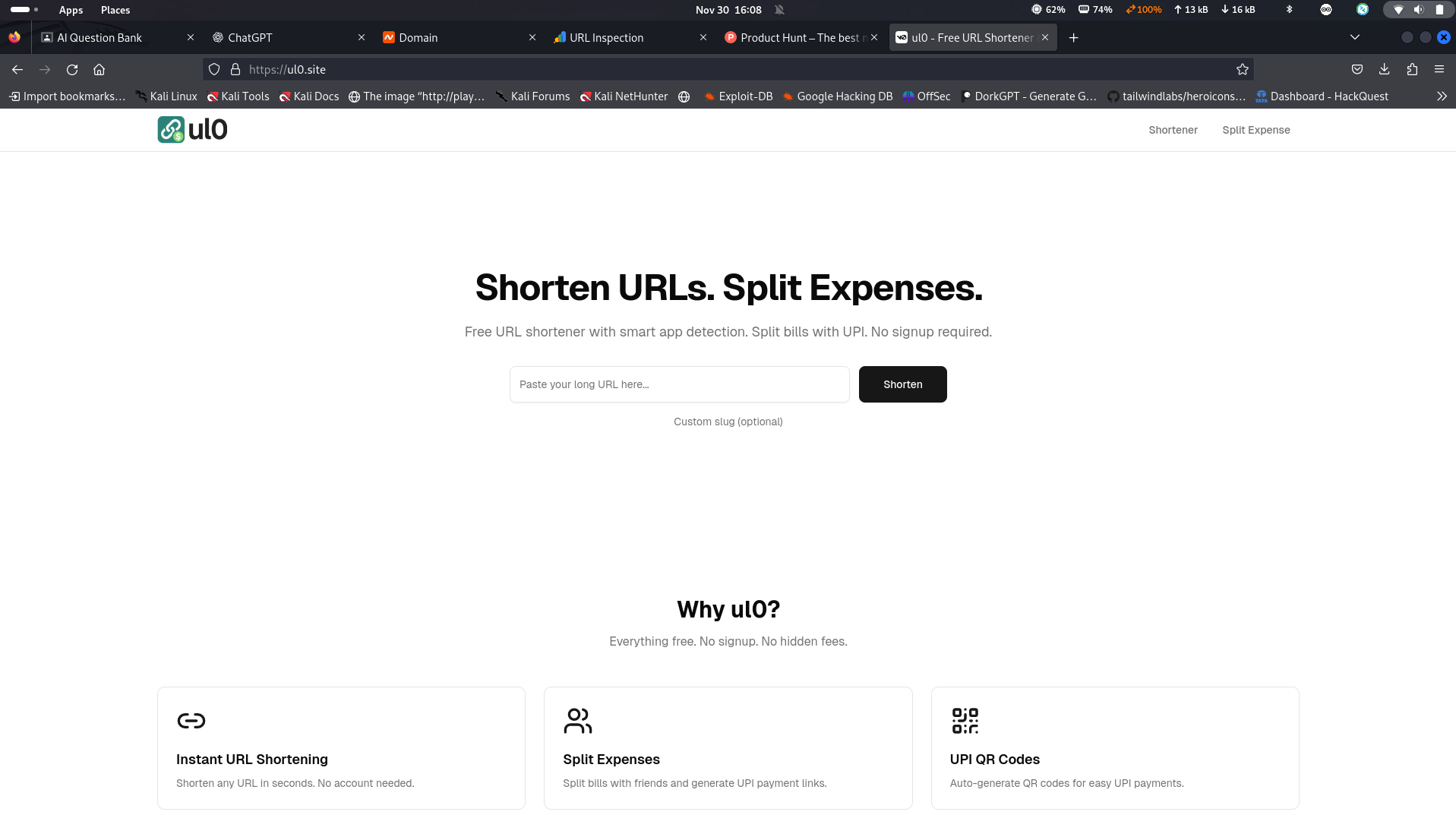 ul0 - Screenshot 2 showing product features and functionality