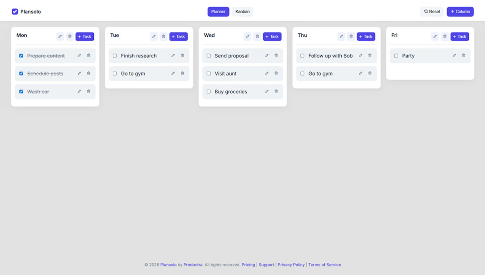 Plansolo screenshot 2