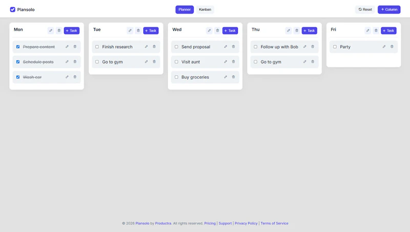 Plansolo screenshot 2