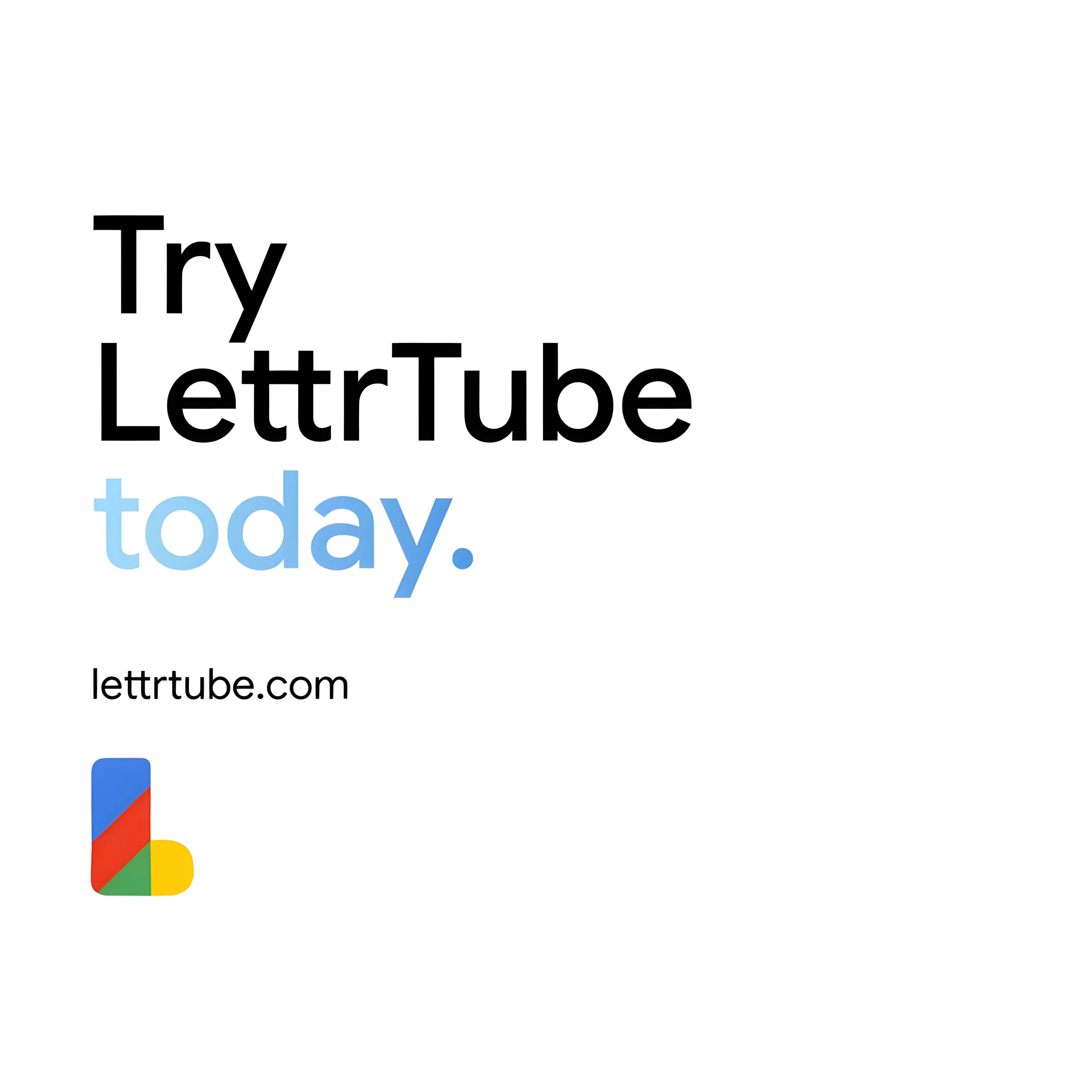LettrTube 제품 배너