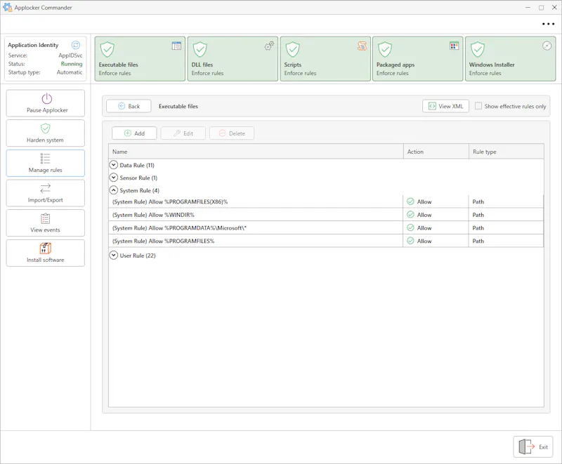 AppLocker Commander™ screenshot 4
