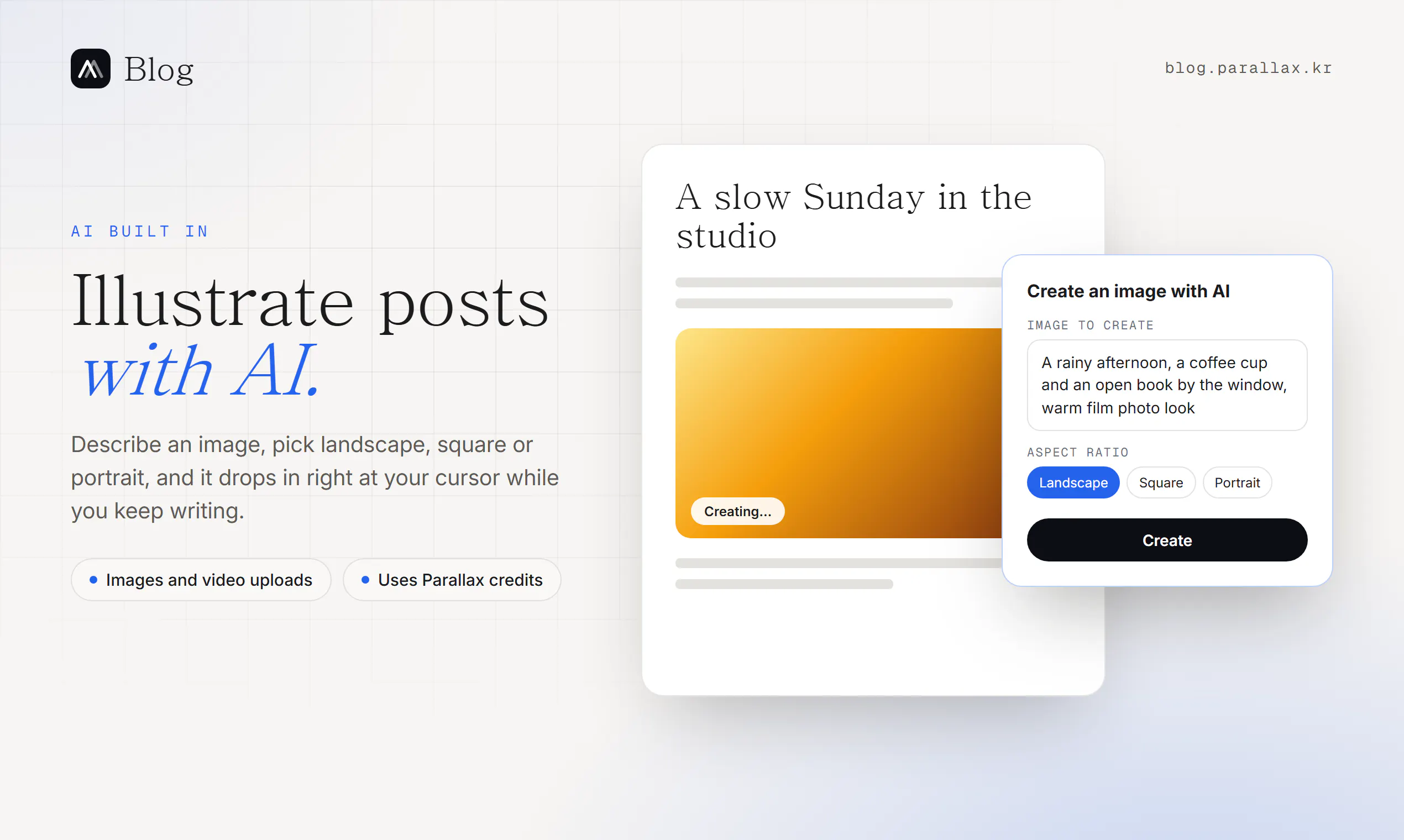 Parallax Blog gallery image