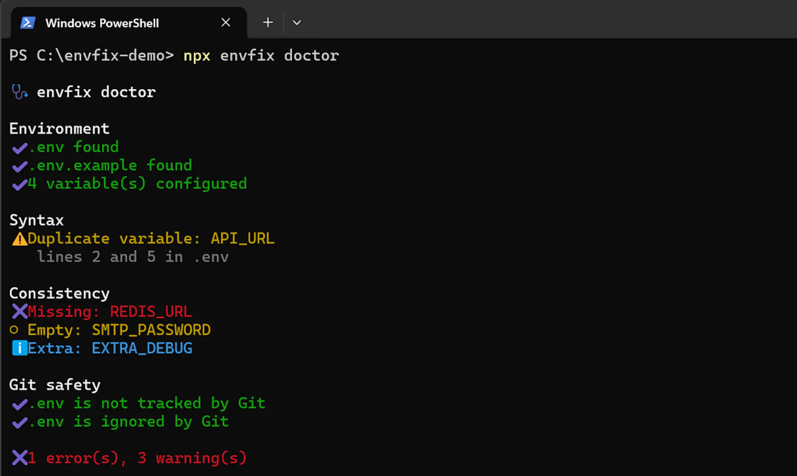 envfix screenshot 2