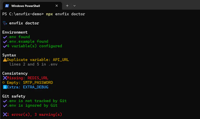 envfix screenshot 2
