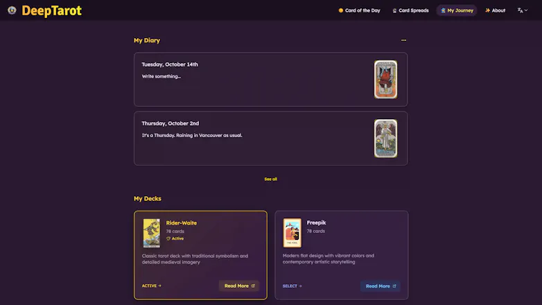 Deep Tarot gallery image