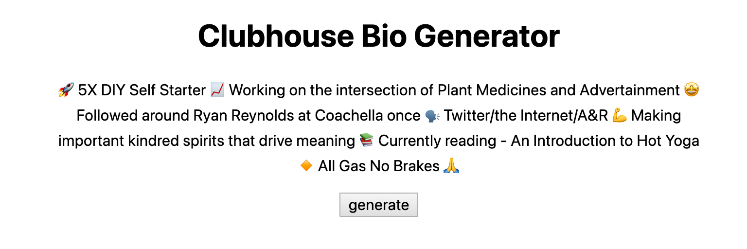 funny twitter bio generator