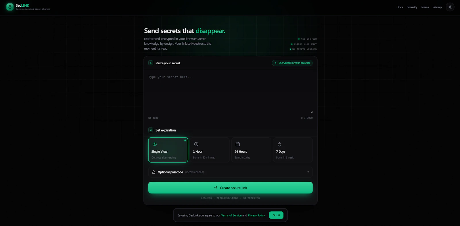 SecLink  screenshot 2