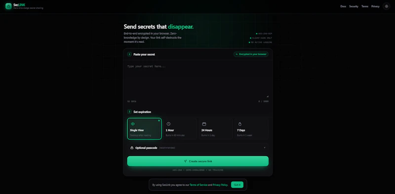 SecLink  screenshot 2