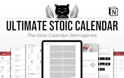 Ultimate Notion Stoic Calendar media 1
