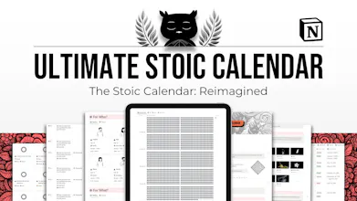 Ultimate Notion Stoic Calendar gallery image