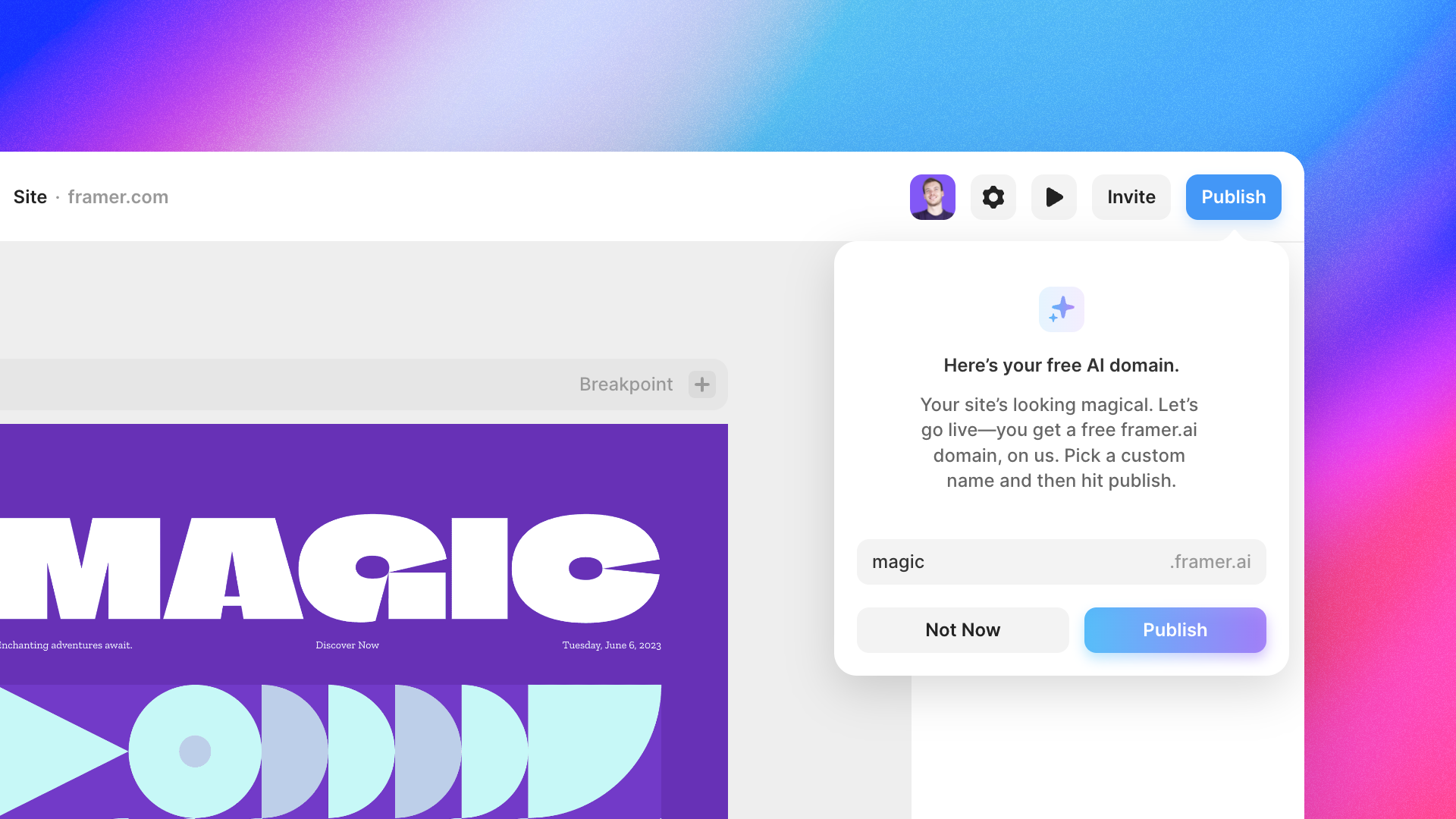 Framer AI - 使用AI開始您的下一個網站 media 4