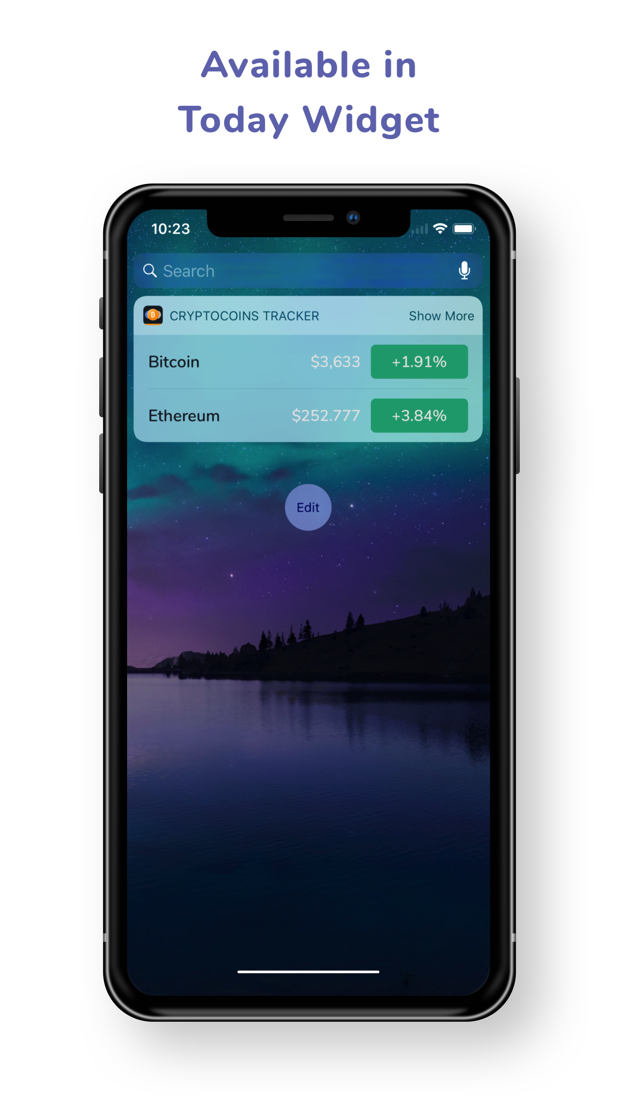 CryptoCoins Price Tracker with a Widget gallery image