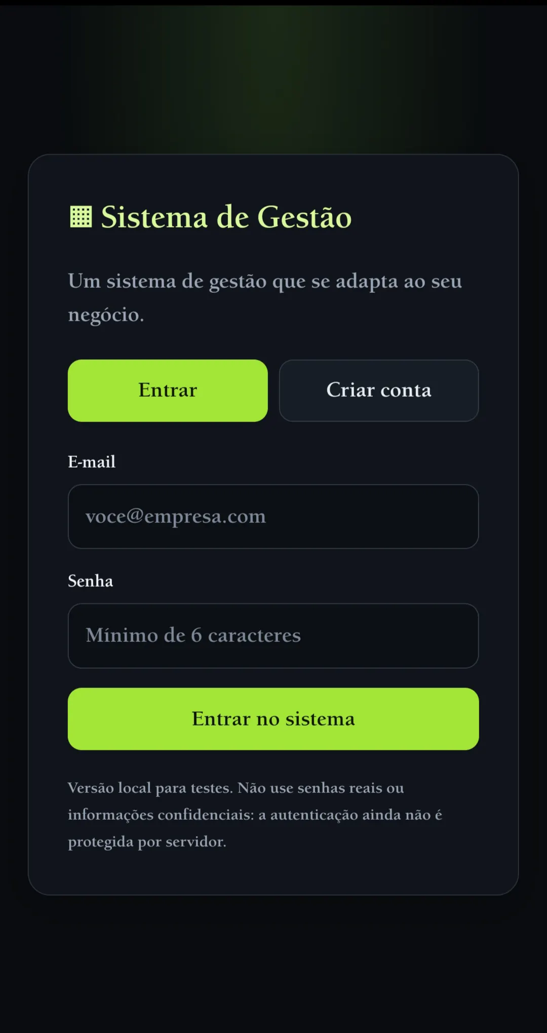 Sistema de controle  gallery image