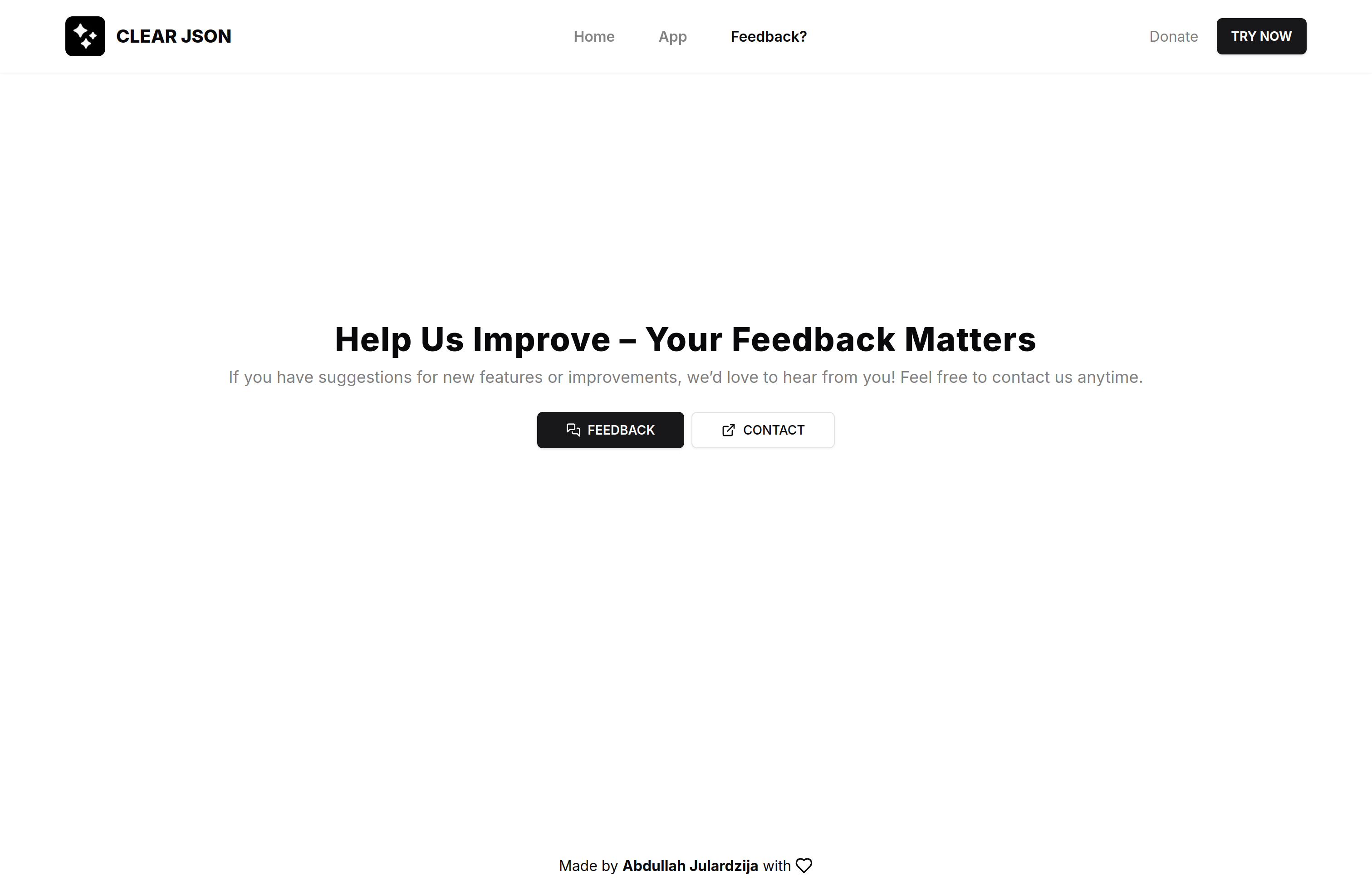 CLEAR JSON gallery image