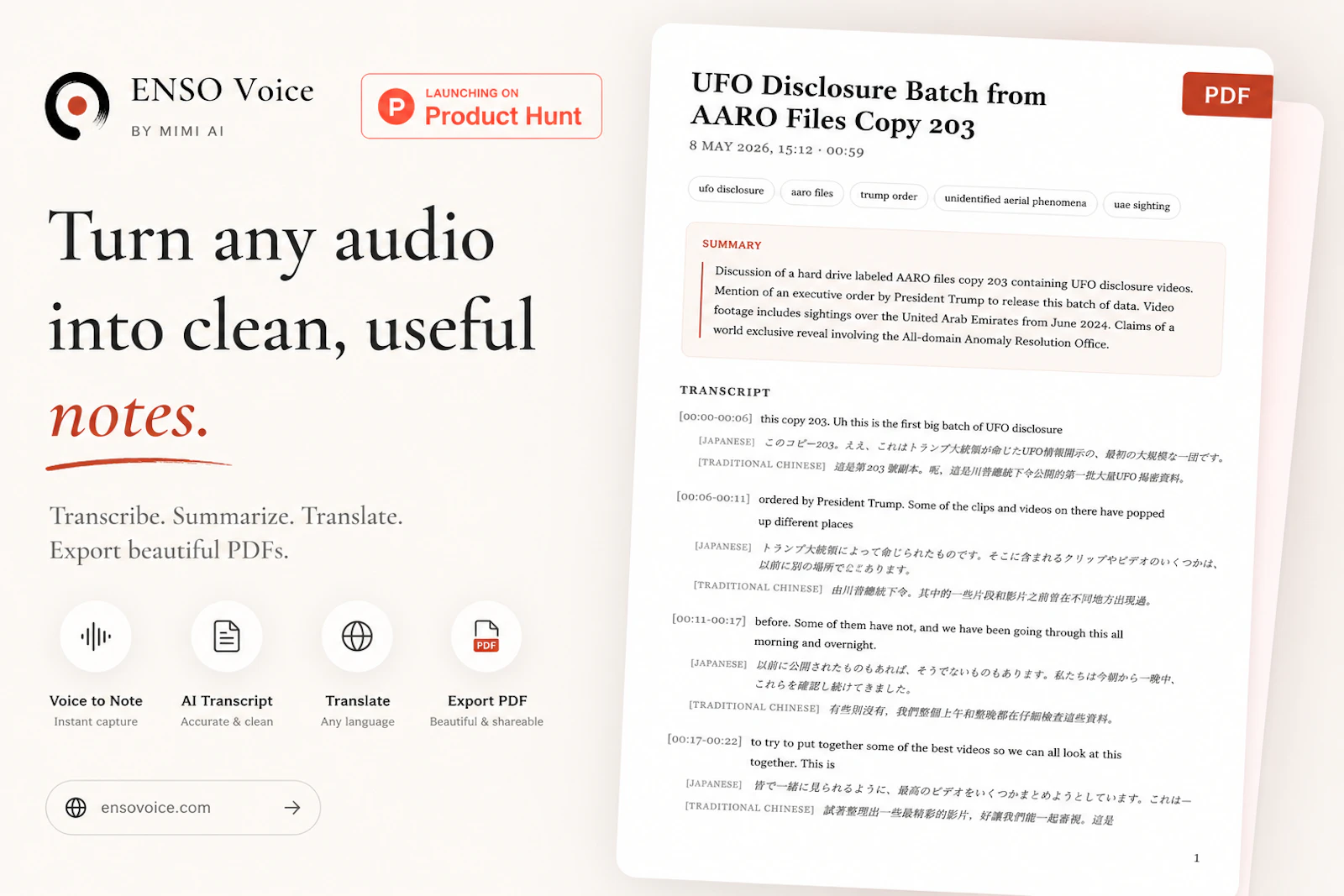 ENSO Voice — Real-Time Voice into Note screenshot 3