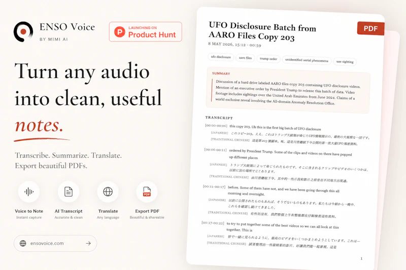 ENSO Voice — Real-Time Voice into Note screenshot 3