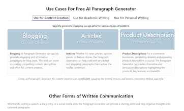 AI Paragraph Generator for writer gallery image
