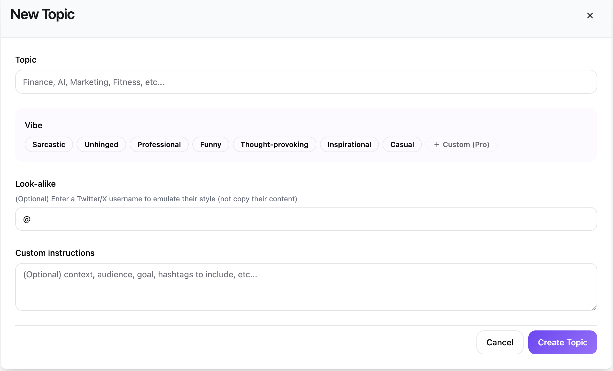 Vibe Tweet - Screenshot 2 preview