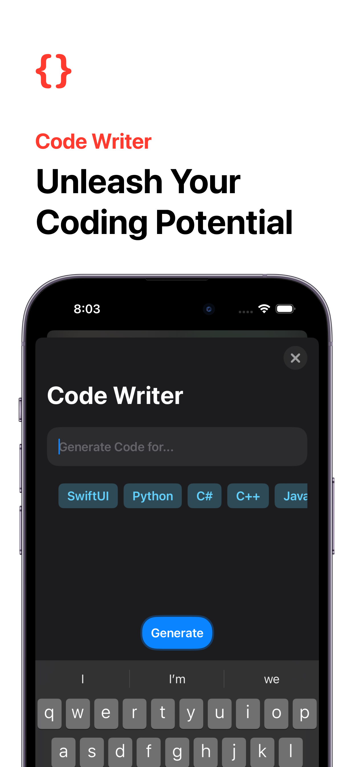 Média Complice que vous avez - Belle application native Chatgpt iOS et la boîte à outils Ultimate AI. 5