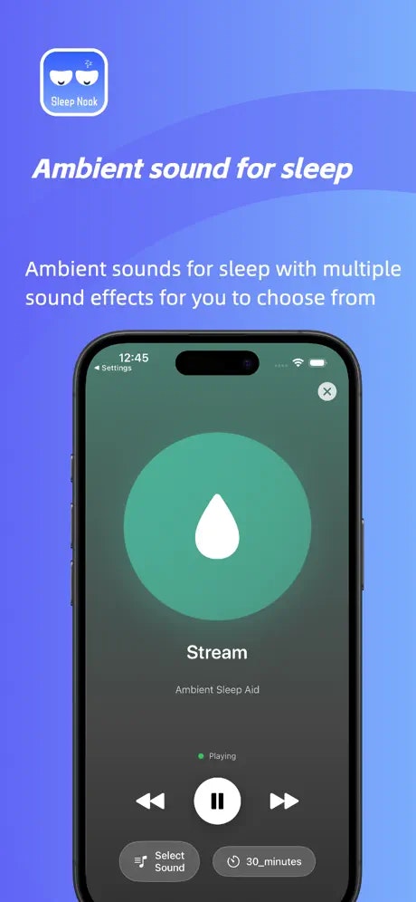 Sleep Nook - Screenshot 4 showing product features and functionality
