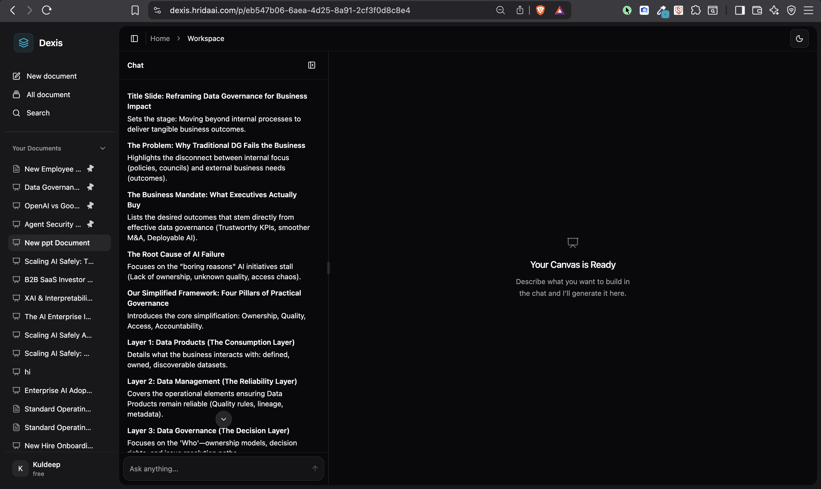 Dexis - Screenshot 4 showing product features and functionality