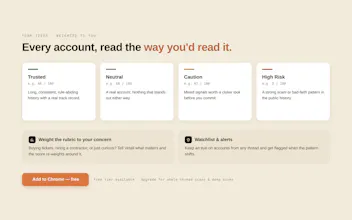 Vetall: Reddit Trust & Scam Checker gallery image