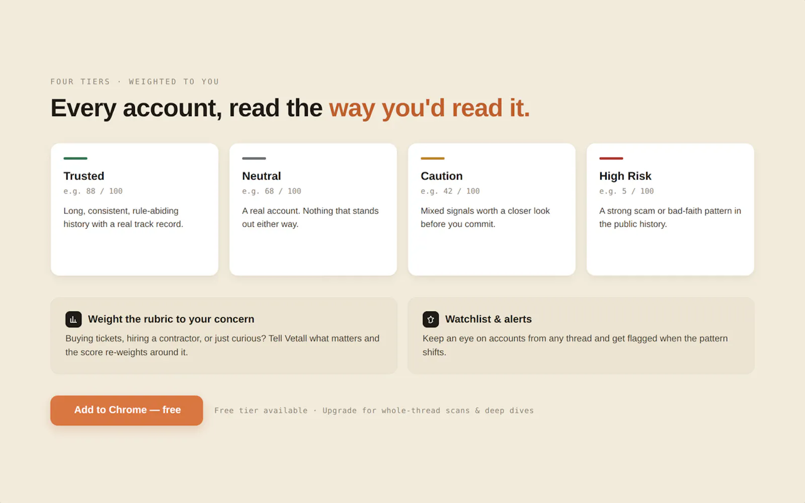 Vetall: Reddit Trust & Scam Checker screenshot 6