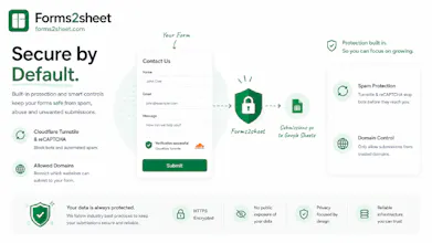 Forms2sheet - Forms to Google Sheets gallery image