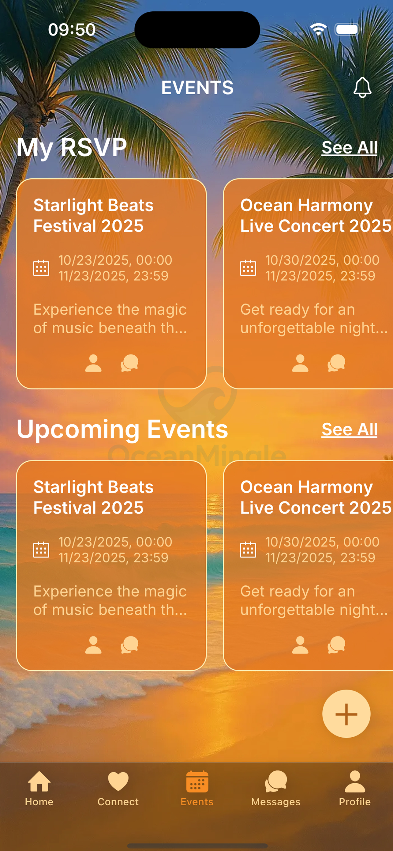 OceanMingle - Screenshot 2 showing product features and functionality