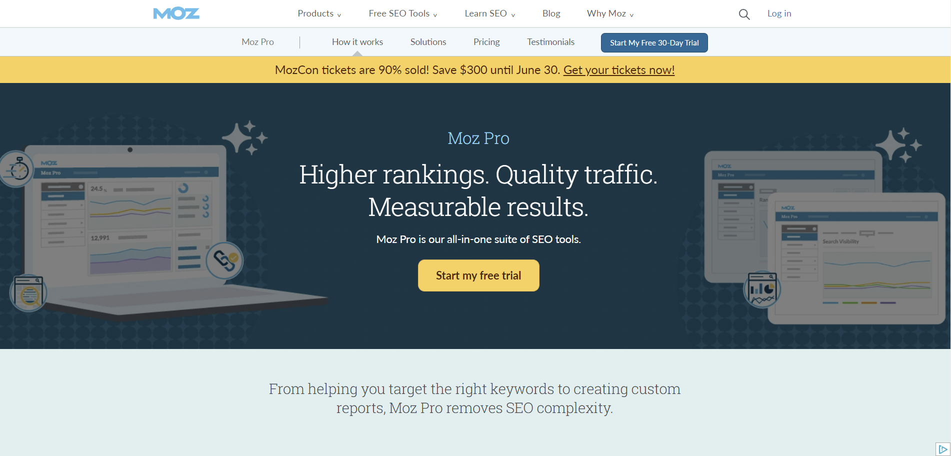 Moz Pro SEO tools gallery image