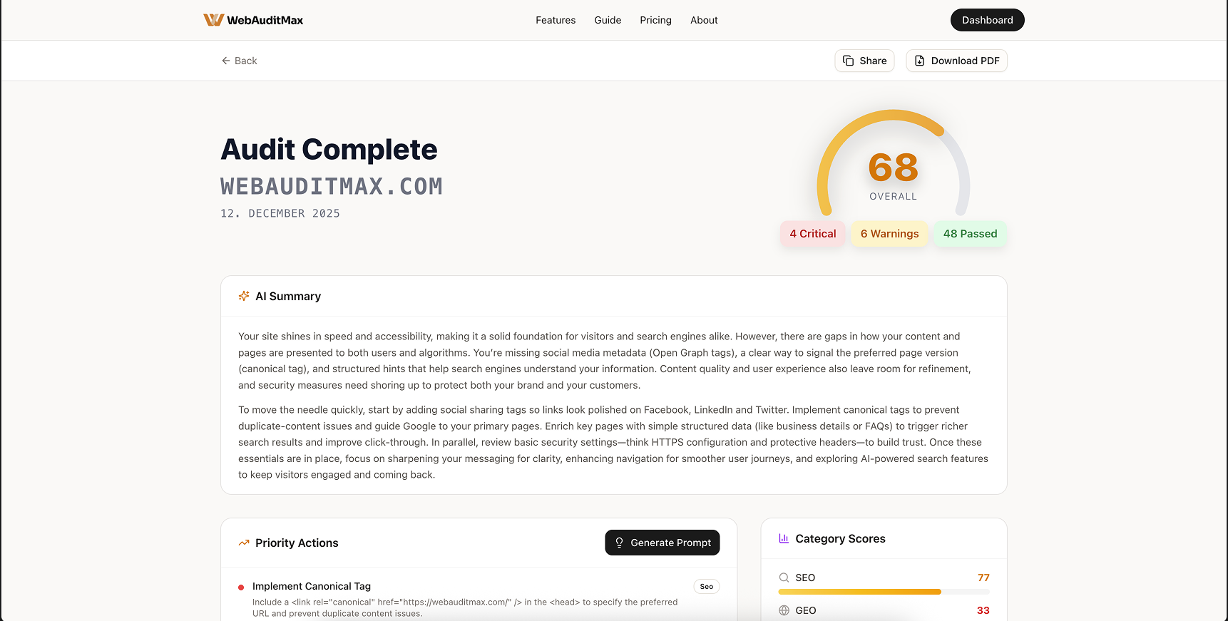 WebAuditMax gallery image