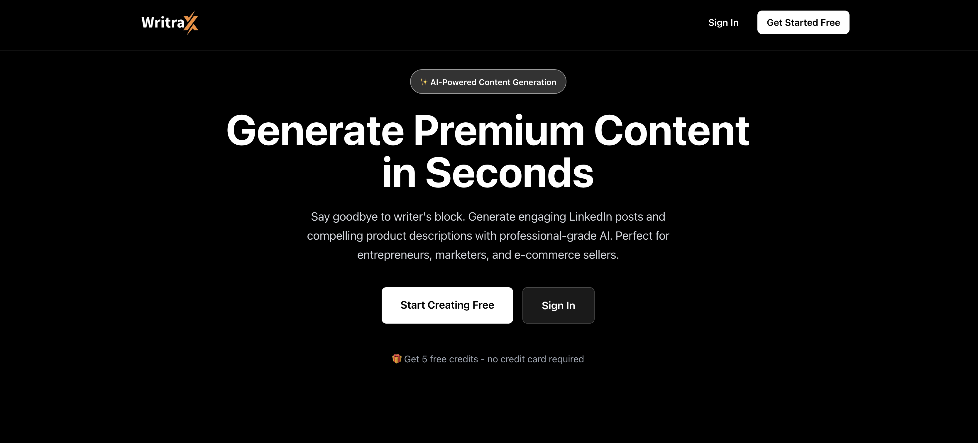WritraX - Product Hunt launch logo and brand identity
