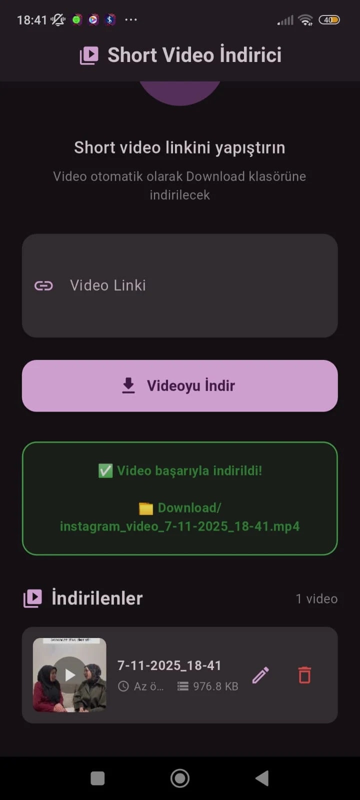 Short Video Download... logo