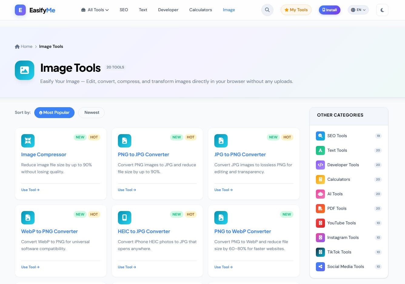 EasifyMe – Free All-in-One Online Tools gallery image