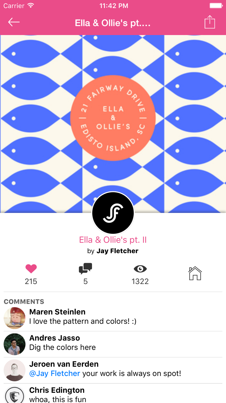 Zribbble - Yet another Dribbble client for iOS gallery image