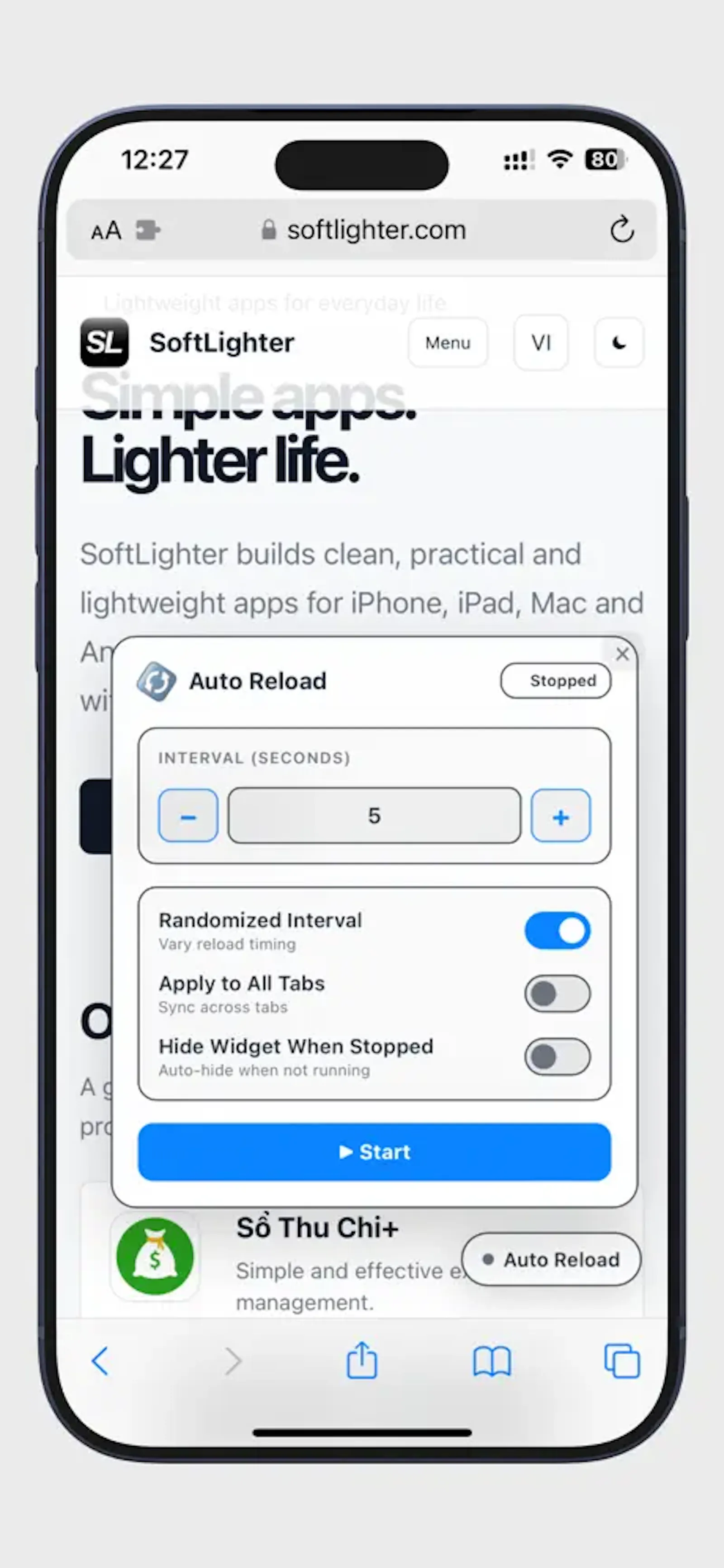 Auto Reload Page  screenshot 2