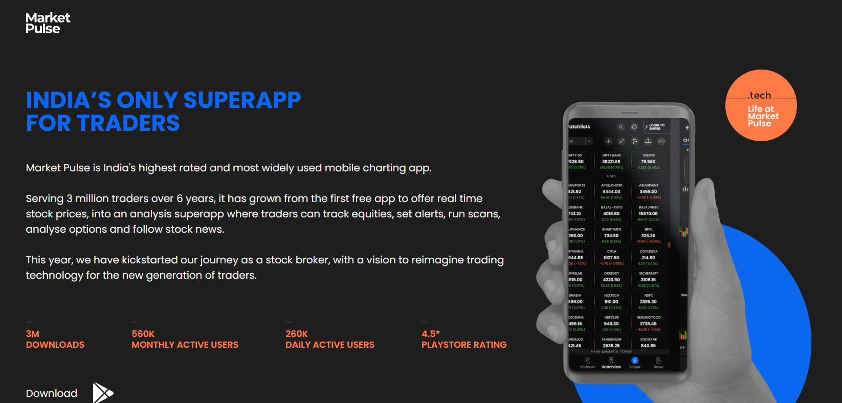 Market Pulse1 - Main product screenshot demonstrating key features and user interface