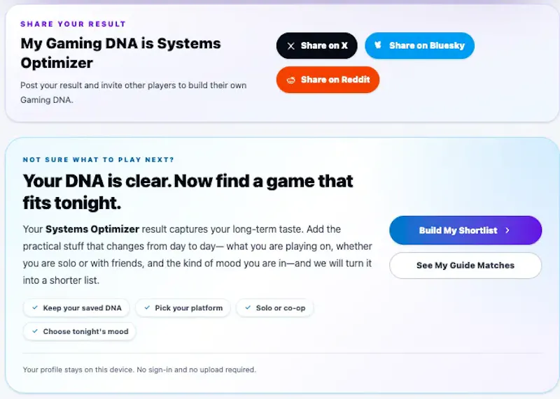 Game DNA screenshot 3