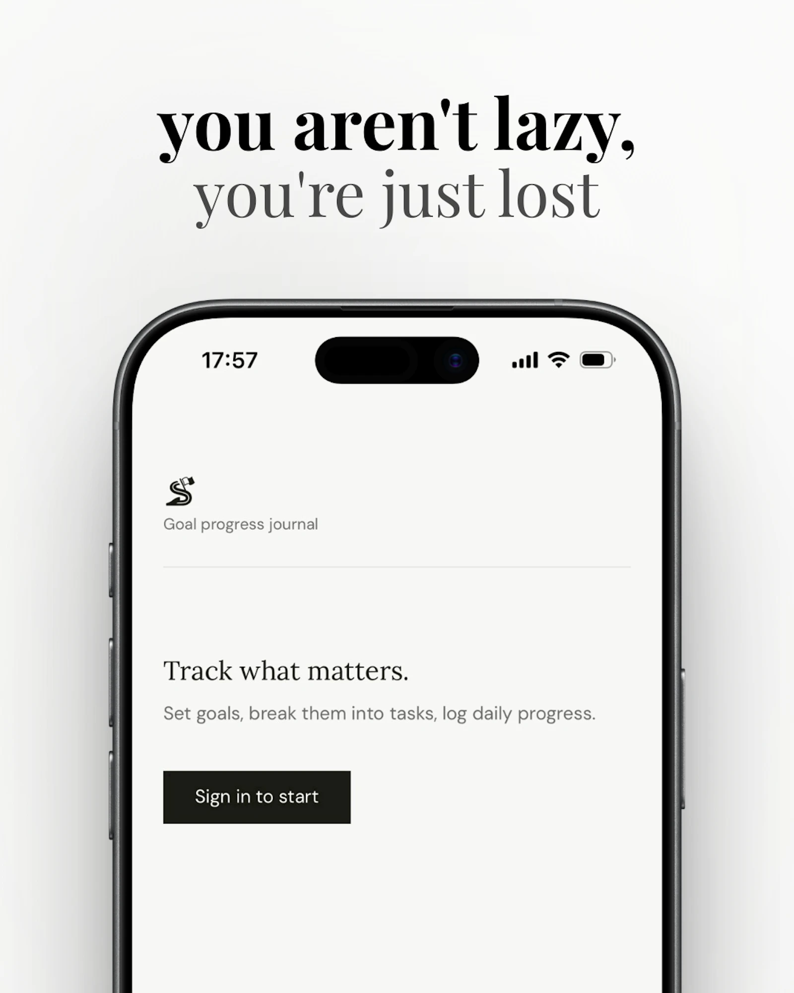 Stride — Goal Progress Journal screenshot 1